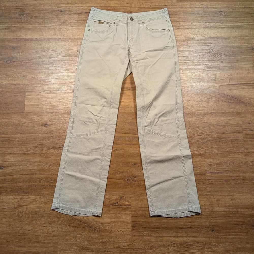 Kuhl Rydr Pants Women's Size 6 Tan 30x30 Hiking Workwear Drawstring Gorpcore